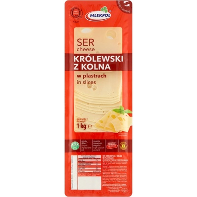 Mlekpol Kráľovský syr z kolena v plátkoch 1 kg