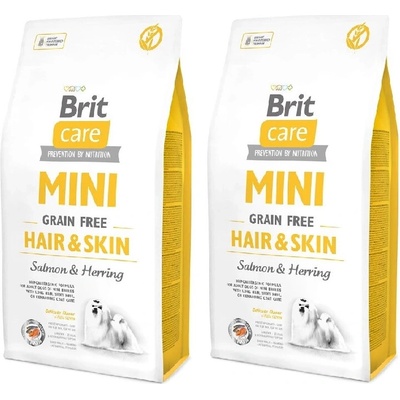 Brit Care Mini Grain Free Hair & Skin Salmon & Herring 2 x 7 kg