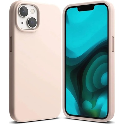 Ringke Soft Silicone Case - силиконов (TPU) калъф за iPhone 14 Plus (розов)