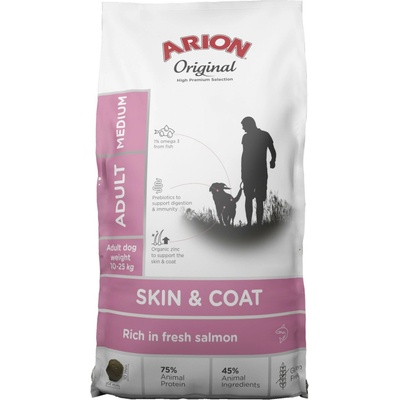 Arion Original Skin & Coat střední lososové 12 kg