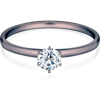 SAVICKI Годежен пръстен savicki: черно злато, диамант