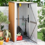 HABA Градинска барака кафява 118, 5x97x209, 5 см поцинкована стомана (V150902)