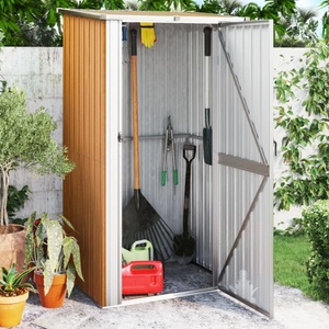 HABA Градинска барака кафява 118, 5x97x209, 5 см поцинкована стомана (V150902)