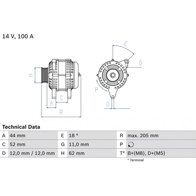 Generátor BOSCH 0 986 049 231 (0986049231)