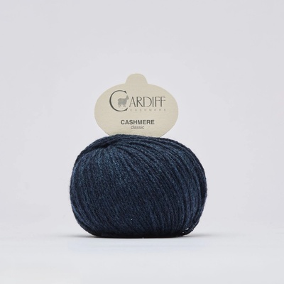 CASHMERE CLASSIC Cardiff Cashmere Farby CASHMERE: 739 japonská modrá - NOVÁ