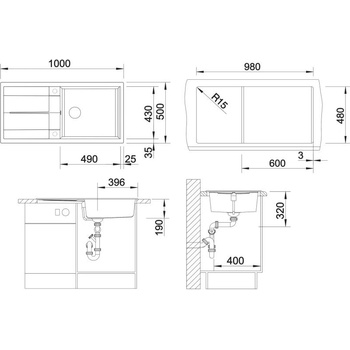Image 1 of BLANCO METRA XL 6 S (518880)