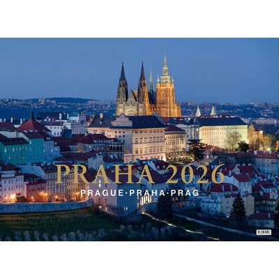 Prague Praha Prag nástenný 2026