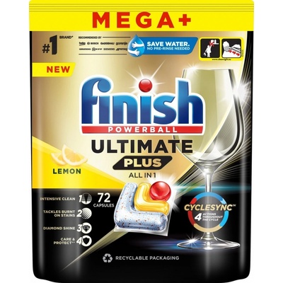 Finish Ultimate Plus Lemon kapsle do myčky nádobí 72 ks – Zboží Dáma