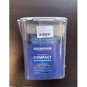 AQUAPHOR ФИЛТРИРАЩА КАНА aquaphor compact 2.5л С 1бр ФИЛТЪР mfp БЯЛА (190068)