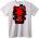 NOONEBRAND Тениска Deadpool x Hello Kitty - 2XL, White