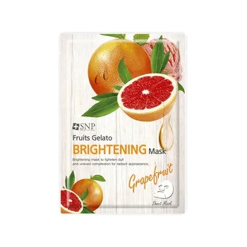 SNP Grapefruit Furits Gelato Brightening Mask, озаряваща маска за лице с грейпфрут (8809458840952)