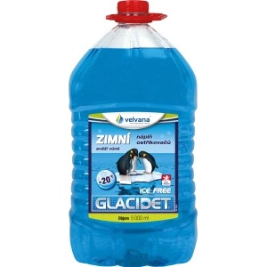 Glacidet Ice Velvana Glacidet Ice Free -20 °C, антифриз за чистачки на предно стъкло, 5 л