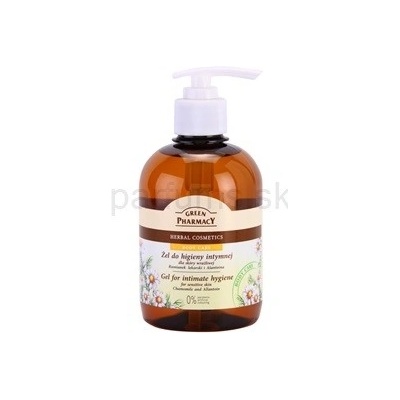 Green Pharmacy Body Care Chamomile & Allantoin gél na intímnu hygienu pre citlivú pokožku (0% Parabens, Artificial, Colouring) 370 ml