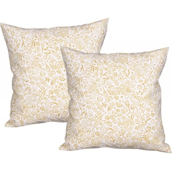 Decora okrová lúka biela 45 x 45 cm