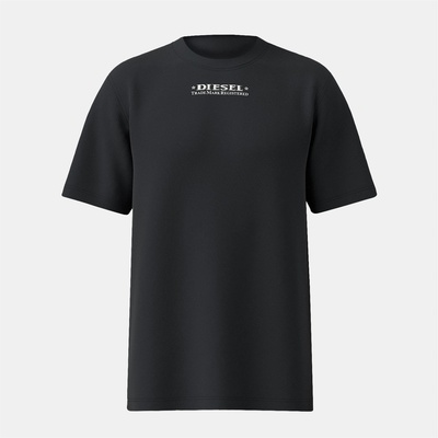 Diesel Тениска Diesel Men's Upside Down Back Print Regular Fit T-Shirt - Black