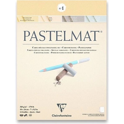 Clairefontaine Blok Pastelmat No.1 18 x 24 cm 12 listů 360 g