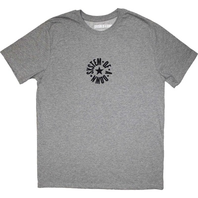 Metal Rock Off System of a Down Mini Circle Logo čierne
