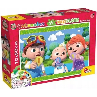 Lisciani CoComelon Maxi 35 čísla 2v1 70x50 cm