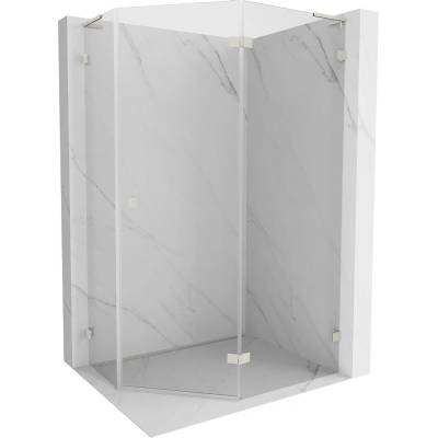 Mexen Lunar L петостенна душ кабина с отваряща се врата, дясна 100x80 см, (831L-100P-080L-97-00-P)