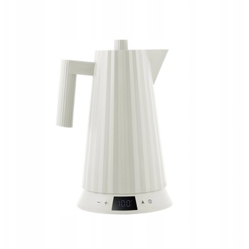 Alessi Електрическа кана Alessi Plissé с регулиране на температурата, бяла (MDL21 W)