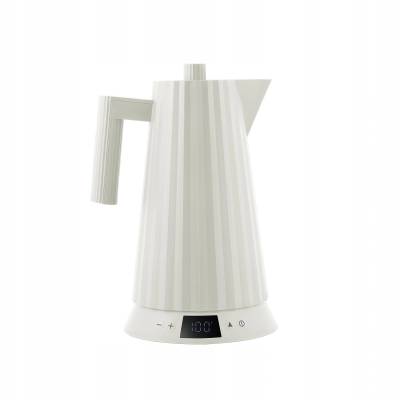 Alessi Електрическа кана Alessi Plissé с регулиране на температурата, бяла (MDL21 W)