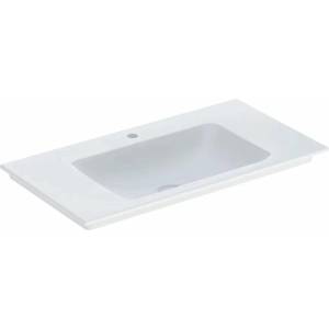 Geberit Мивка Geberit One Slim 90 см, бяла, гланцирана, KeraTect, с отвор за смесител (505.010.01.3)