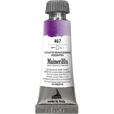 Maimeri Blu Акварелна боя Quinacridone Violet Reddish 467 12 ml 1 бр (M1609467)