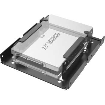 ACT Рамка за твърд диск HAMA, 2 x 2.5 SSD и HDD в слот HDD 3.5, Черен