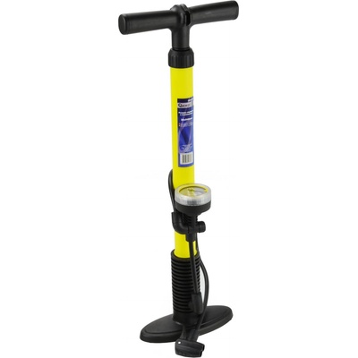 GEKO Ръчна колонна помпа с манометър PROFI 38x540mm Жълта G01281 (G01281)