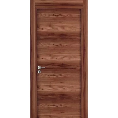 New Style Алуминиева врата с облицовка от mdf - Орех (цена без монтаж)