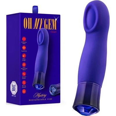 G-точка вибратор с функция затопляне, 14см. - Mystery Sapphire Gem (332012)