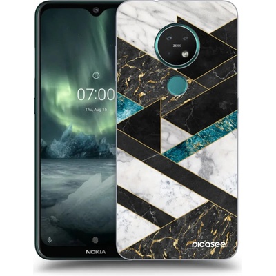 Púzdro Picasee silikónové Nokia 7.2 - Dark geometry čiré