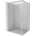 Mexen Rox Дуо плъзгаща се душ кабина 85 x 80 см, прозрачна, матиран никел (8C2D-085-080-97-00)