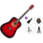 Pasadena PD-10 Premium SET Red Burst Акустична китара