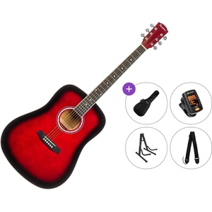 Pasadena PD-10 Premium SET Red Burst Акустична китара
