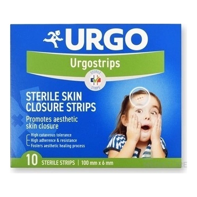 URGO Urgostrips STERILE SKIN CLOSURE STRIPS sterilné samolepiace chirurgické stehy 10 ks