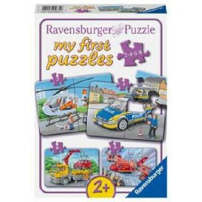 Ravensburger Kinder Meine Einsatzfahrzeuge 2,4,6,8 dílků my first