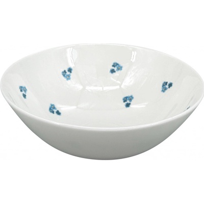 by inspire Porcelánová polévková miska Luna Pomněnka bílá modrá 18,5 cm
