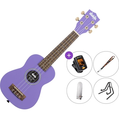 Ukadelic SET Ultra Violet Сопрано укулеле (KA UK ULTRAVIOLET RW-SET)