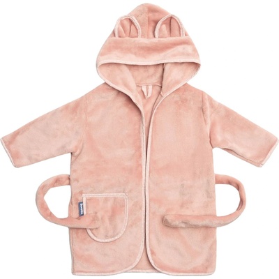 Sensillo Бебешки халат с качулка Sensillo - Teddy Bear, 1-2 г, розов (SILLO-50001)