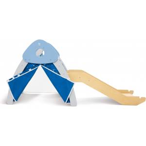 Hape Дървен детски кът за игра 4 в 1 Hape - За катерене и пързаляне (H1222)
