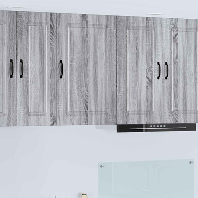 vidaXL Панел за миялна машина Kalmar Сив Сонома 50 x 31 x 80 см (884690)