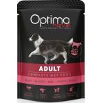 Optimanova Пауч OptimaNova Adult Beef, с говеждо за кучета над 12 м, 0.300 кг