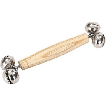 Smart Baby Дървена бебешка дрънкалка Smart Baby - Със звънчета (MO171-1)