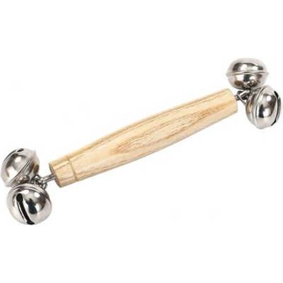 Smart Baby Дървена бебешка дрънкалка Smart Baby - Със звънчета (MO171-1)