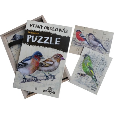Lesní svět Sada Puzzle Vtáky okolo nás 20 x 12 dielov