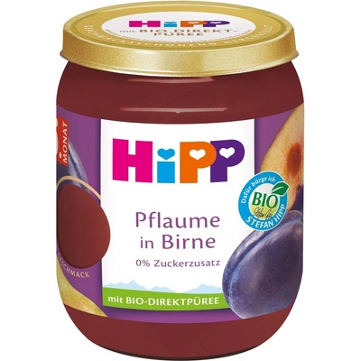 Hipp BIO superovocie hrušky a slivky ovocný 160 g