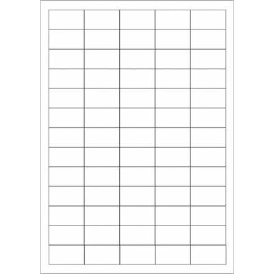 Print etikety 38.1x21.2mm biele