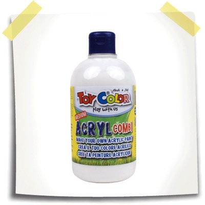 Toy Color Акрилна основа за комбиниране с темперна боя Toy Color 500 мл