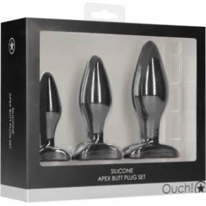 Shots Toys Комплект 3 бр. силиконови анални разширители Apex